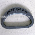 metal logo ring for bags/D ring/bag ring with logo